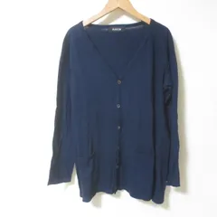 s732　zucca　ズッカ　ネイビー　カーディガン　長袖　M