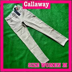 【新品】Callaway キャロウェイ コットン混 ストレッチ スキニー ゴルフパンツ M