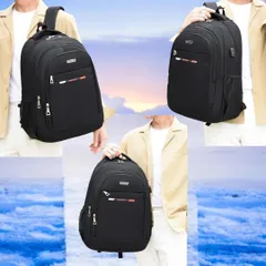 ビジネスリュック 大型リュック PC 高級 大容量 メンズ レディース リュックサック リュック 高品質 通勤 通学新品 黒色 赤文字 Lサイズ