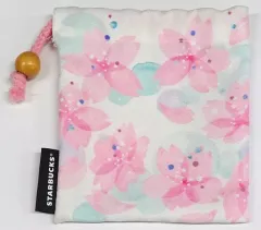 【中古】バッグ [単品] SAKURA2020 巾着 「スターバックスコーヒー」 2020年SAKURA シリーズ第1弾