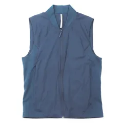ARC'TERYX VEILANCE アークテリクス ヴェイランス ベスト ベースボールカラー ジップアップ ノースリーブ ナイロン100% メンズ サイズ Small ネイビー ブルー 紺 青 カナダ製のサムネイル