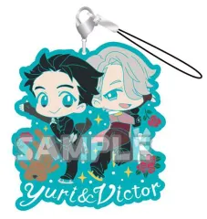 【中古】ストラップ(キャラクター) 勝生勇利＆ヴィクトル・ニキフォロフ ラバーストラップ RICH 「ユーリ!!! on ICE」