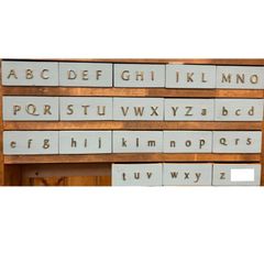 23mm LETTER GOLD　文字　アルファベット　好きな文字【5個セット】お選びください。