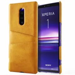 Xperia 1 ケース SO-03L SOV40 エクスペリア１  カード収納 レザー スマート ケース 【Color】 キャメルのサムネイル