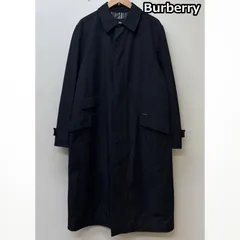 ✨美品✨BURBERRY BLACK LABEL ステンカラーコート　黒 バーバリーブラックレーベル モノグラム柄 ステンカラーコート M
