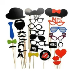 フォトプロップス 31点セット 吹き出し 結婚式・二次会・誕生日会 写真小道具