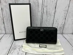 GUCCI／グッチシマ／長財布／レザー／ブラック／473928・525040