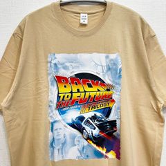 新品 バックトゥザフューチャー Back to the Future BTTF 映画 Tシャツ XLサイズ ムービーTシャツ 名作  メンズ レディース ユニセックス 半袖 夏物 夏服 プリント グラフィック ポスター風 ストリート アメカジ 80年代 SF
