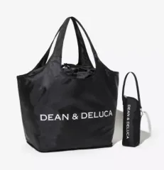 【中古】雑貨 DEAN＆DELUCA レジかご買物バッグ+保冷ボトルケース GLOW 2020年8月号 付録
