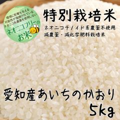 ネオニコフリーのお米 令和5年産 愛知産あいちのかおり 5kg 特別栽培米
