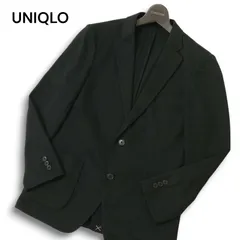 UNIQLO ユニクロ 通年 ストレッチ★ コンフォート アンコン テーラード ジャケット Sz.S メンズ 黒