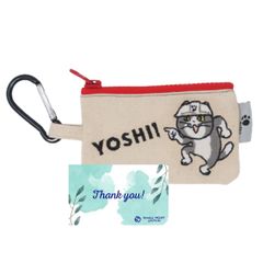 メイカーズ 仕事猫刺繍カラビナポーチ ヨシ！ くまみね 仕事猫 現場猫 電話猫 ヨシ RPJセット MAC-011