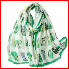 【人気商品】スカーフ マフラー 羽織 にゃんこ 羽織り ねこ ネコ 秋冬 猫 春夏 ショール オールシーズン レディース 大判 フォーマル 大判ストール プレゼント ストール 贈り物 [kinaviola]