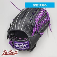 【新品】 ローリングス 少年軟式グローブ / オールラウンド用 型付け済み (ライトパープル / colored by Re-Birth) [NE939]
