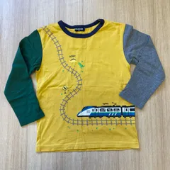 kladskap クレードスコープ 電車プリント配色長袖Tシャツ　120