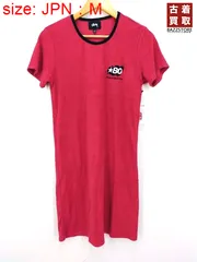 ステューシー Stussy BARRA SHORT SLEEVE MINI DRESS パイル地 リンガーTワンピース レディース JPN：M のサムネイル