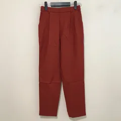 Q5324 AVELINA 裏起毛テーパードパンツ テラコッタ M