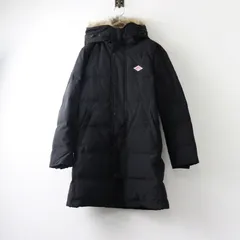 未使用 ダントン DANTON JD-8744 LAS フード付きロングダウンコート 36/ブラック アウター ジャケット ラクーンファー【2400014457575】