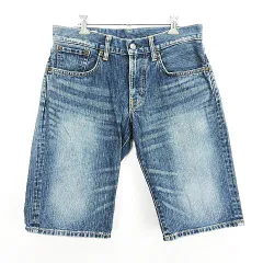 エドウィン EDWIN 503 50331 デニム ジーンズ ボトムス ハーフパンツ ユーズド加工 30 インディゴブルー ※EKM