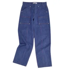 クロエ Chloe パンツ デニムパンツ ジーンズ ストレート 無地 ボトムス レディース 36(S相当) インディゴブルーのサムネイル