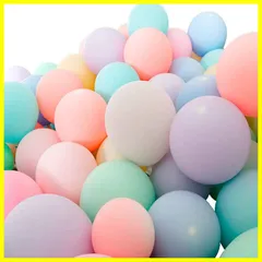 【特価商品】文化祭 結婚式 クリスマス パーティー 二次会 お誕生日 丸型 極厚 混合色 パステルカラー 子供会 飾り付け 風船装飾セット アソート風船 10インチ マカロン色 100個セット マカロンバルーン 風船 Yorkereynom