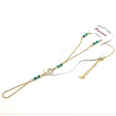 アンクレット クロス チェーン レディース キュービックジルコニア ゴールド