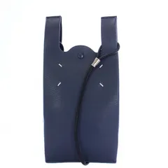 メゾンマルジェラ 11 Maison Margiela 11 2022 ショルダーバッグ ネックポーチ フォンフォルダー レザー 紺 黒 ネイビー ブラック S56UI0225 P4806 /KHのサムネイル