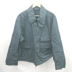 ◇ ⊇ UNIQLO ユニクロ ユニセックス 長袖 ユーティリティショートブルゾン サイズL ネイビーブラック系 メンズ E  【1507160024789】