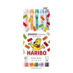【限定】三菱鉛筆　uni × HARIBO(ハリボー)　プロパスウィンドウ　カラーマーカー　PUS103T5C3HRB