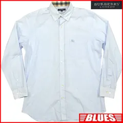 BURBERRY LONDON 廃盤 バーバリー ロンドン シャツ M メンズ 長袖 長袖シャツ 刺繍 ノバチェック ボタンシャツサイズM一覧←SEULB屋着古← TY4011