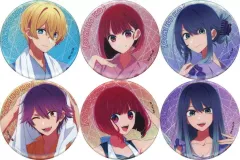 【中古】バッジ・ビンズ 全6種セット 「【推しの子】×極楽湯・RAKU SPA 極楽推しの湯巡りSeason2 トレーディンググリッター缶バッジ」