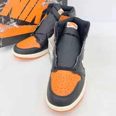 NIKE ナイキ スニーカー シューズ Air Jordan 1 Retro High OG Shattered Backboard DZ5485-008 メンズ 27.5cm オレンジ 靴 DF16936■