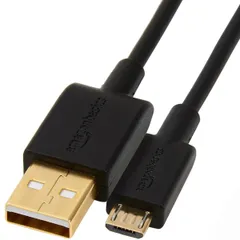 【数量限定】(USB-A 1.8m 2.0 プリンター対応 - ケーブル USB Micro-B) マイクロ ブラック ベーシック