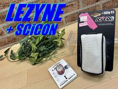 テルスポ イチ推し!! 未使用 デッドストック品!! LEZYNE FEMTO DRIVE FRONT LED LIGHT + SCiCON ROLLER 2.1 BAG レザイン シーコン フロントライト サドルバッグ セット M-1178
