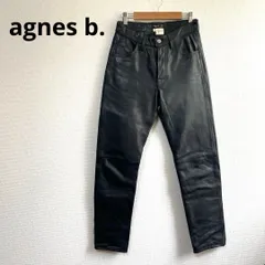 ✨美品✨アニエスベー　99aw archive agnes b.レザーパンツ ☆France製☆agnes b.☆アニエスベー☆レザーパンツ☆革パン☆羊