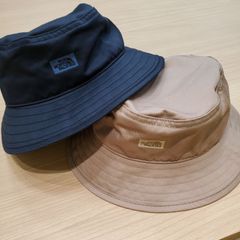 【EL6】THE NORTH FACE ノースフェイス パープルレーベル メッシュ バケットハット NN8053N サイズM 黒/ベージュ 2点セット ユニセックス MK10382のサムネイル