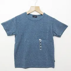 送料無料/新品 ライトオン Right-on バックナンバー 半袖Tシャツ カットソー キッズ 男児 女児 男女 青グレー 130サイズ■L22137SSA20-50（4）5/29