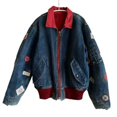 ピンクハウス　ヴィンテージ MA-1 フライトジャケット バックロゴ　羊革 ピンクハウスヴィンテージ MA-1 フライトジャケット バックロゴ羊革