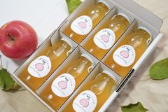 青森県産 100パーセント自家製りんごジュース 無添加  180ml 6本入