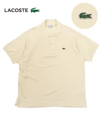 新品 未使用 並行輸入 LACOSTE ラコステ SHORT SLEEVE CLASSIC PIQUE メンズ 半袖ポロシャツ 511558 オフホワイト