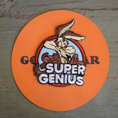 【SUPER GENIUS】ワイリーコヨーテ ワッペン コヨーテ レーシング ガレージ アメリカン雑貨