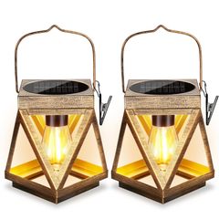 Letmy アウトドアソーラーランタン ソーラーライト 屋外 IP65防水 ガーデンライト おしゃれ ledランタン LED 電球色 夜明け 自動オン/オフ 庭、花壇、パティオ、玄関、ベランダ、駐車場、歩道などに適用 屋外 照明 ガーデニング イルミネーション