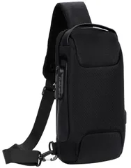 [New self] メンズ ショルダーバッグ USBポート付き 防水 盗難防止 iPad収納可能 軽量 大容量 メッシュ 斜めかけ 通勤 