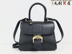 デルヴォー DELVAUX ブリヨン ミニ ボックスカーフ ブラック AA0406AAM099ZDO ハンドバッグ Brillant Mini 美品 バッグ