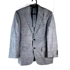 クレージュ tissus courreges ジャケット 麻 綿 グレー系 90A4サイズ 870685のサムネイル