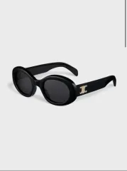 極美品✨　セリーヌ　サングラス　馬車　マカダム　トリオンフ　874 セリーヌ CELINE サングラス レディース メンズ （ブラック