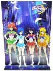【中古】アクリルスタンド・アクリルパネル スーパーセーラーマーキュリー＆スーパーセーラーマーズ＆スーパーセーラージュピター＆スーパーセーラーヴィーナス アクリルジオラマ 「劇場版 美少女戦士セーラームーン Eternal 後編」 劇場グッズ