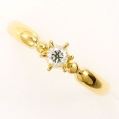 K18YG　リング　ring　指輪　10.5号　ダイヤ　0.12　総重量約1.8g