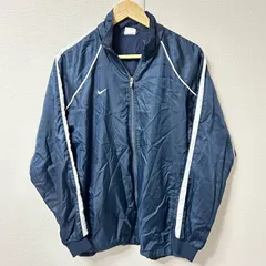 (^w^)b NIKE ナイキ ウインドブレーカー ジャンパー ライトアウター ロゴ刺繍 ポリエステル100% シンプル スポーツ 運動 トレーニング ジム ウォーキング ネイビー 紺 メンズ サイズL