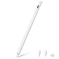【2024新登場 iPadタッチペン】タブレット iPad専用 超高感度 急速充電 1mm極細ペン先 スタイラスペン 傾き感知/誤作動防止/磁気吸着機能対応 2018年以降iPad/iPad air/iPad Pro/iPad mini対応